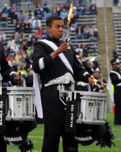 snare drummer for the UConn Marching Band