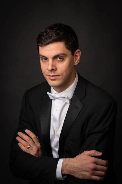 Portrait of musician wearing a tuxedo by Connecticut photographer Bill Morgan. © 2019 Bill Morgan Media | All Rights Reserved